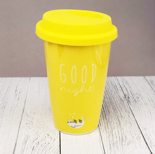 Кружка "Hot", yellow (440ml) 