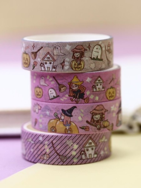 Набор декоративного скотча "Magic academy", pink 