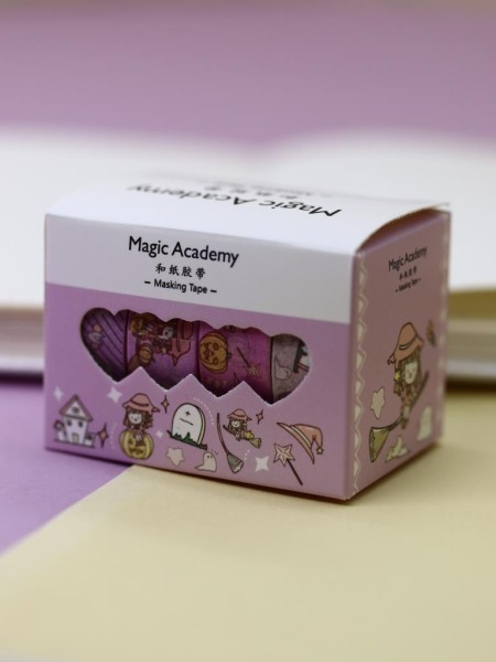 Набор декоративного скотча "Magic academy", pink 
