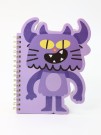 Блокнот на спирали (B6) "Cat monster", purple (13*18)