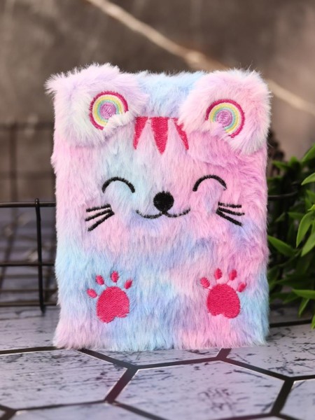 Блокнот плюшевый "Cat", fullcolor, 14х10,5 см, плотность 80 гр. 