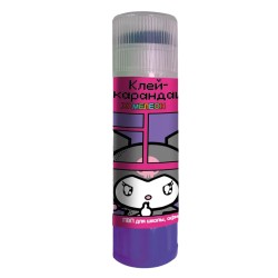 Клей-карандаш 15 г "Kuromi purple", на ПВП-основе, хамелеон