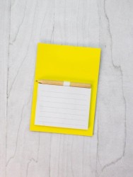 Магнитный блок для записей с карандашом «Simple», yellow, 10х14 см