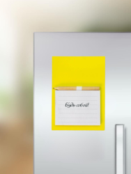 Магнитный блок для записей с карандашом «Simple», yellow, 10х14 см