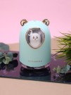Настольный увлажнитель воздуха - ночник "Bear in a spacesuit", green, (портативный, USB)