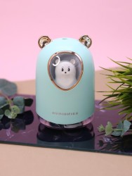 Настольный увлажнитель воздуха - ночник "Bear in a spacesuit", green, (портативный, USB)
