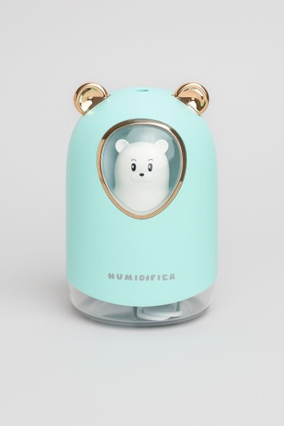 Настольный увлажнитель воздуха - ночник "Bear in a spacesuit", green, (портативный, USB) 