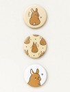 Набор значков 3 шт. iLikeGift Аниме «Hare»