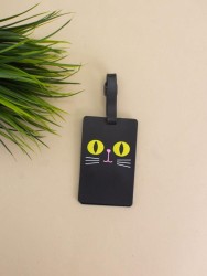 Бирка для багажа "Cat's eyes", black