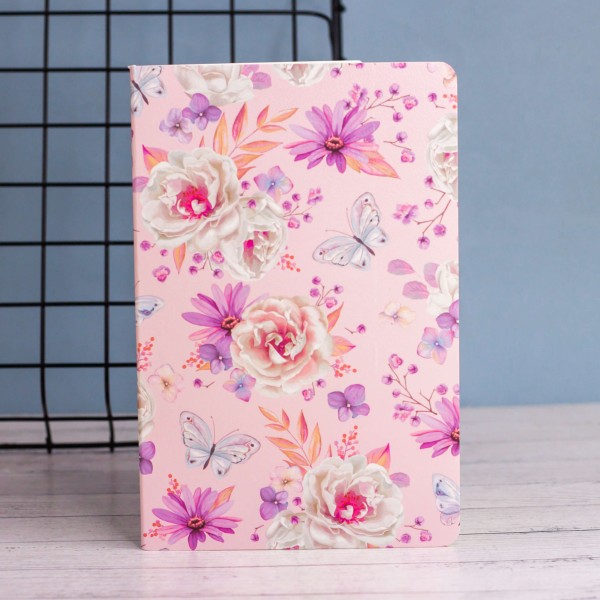 Тетрадь (A5) "Fabulous flowers", purple (13.5*20.5) 