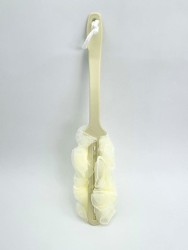 Мочалка для тела с ручкой "Foam cloud", yellow