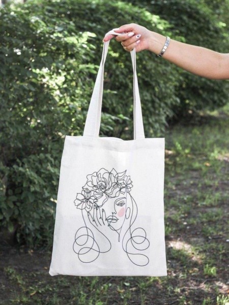 Сумка шоппер "BEAUTY WOMAN FLOWERS" 