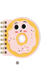 Блокнот на спирали (B6) "Donut", pink (13*18)