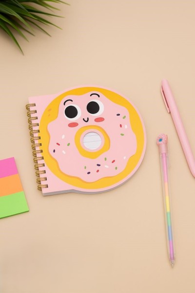 Блокнот на спирали (B6) "Donut", pink (13*18) 