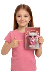 Скетчбук "Кот в наушниках", 14х20 см,  плотность 100 гр