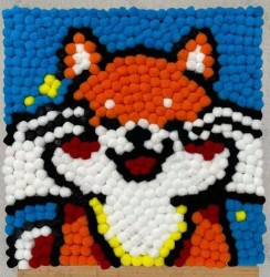 Картина из помпонов Draw Me! «Funny fox», (20 х 20 см)