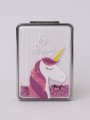 Зеркало-шейкер раскладное "Sparkles unicorn", pink (8*6 см)