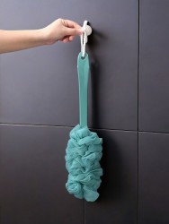 Мочалка для тела с ручкой "Foam cloud", blue