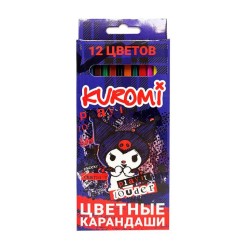 Карандаши цветные пластиковые 12 цв. "Kuromi. Play it louder"