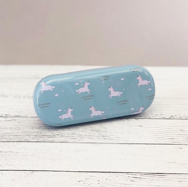 Чехол для очков "Unicorn of love", green 