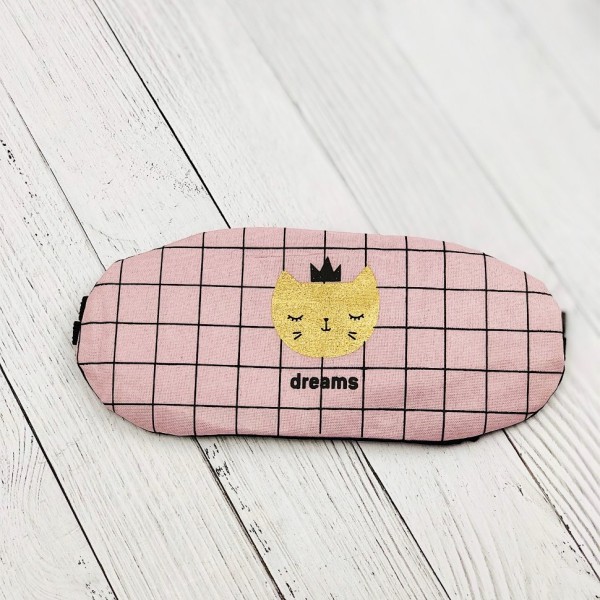 Маска для сна гелевая "Dreams", pink 