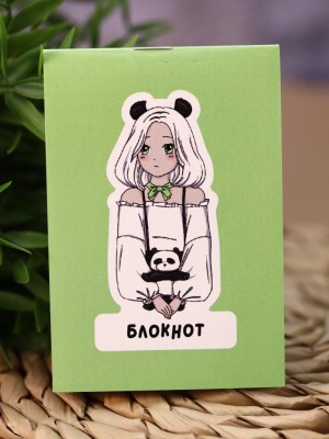 Блокнот А7 Аниме "Perfect panda girl"