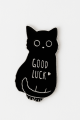 Значок металлический iLikeGift "Cat good luck"