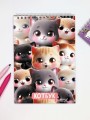 Скетчбук "Котовайб", 14х20 см,  плотность 100 гр