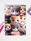 Скетчбук "Котовайб", 14х20 см,  плотность 100 гр