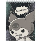 Блокнот А5 "Kuromi BRRRR", 60 л, клетка, обложка картон 200 гр/м2, 141*201 мм