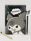 Блокнот А5 "Kuromi BRRRR", 60 л, клетка, обложка картон 200 гр/м2, 141*201 мм