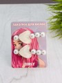 Набор заколок для волос GIRLY 2 шт. "Pearl heart", white