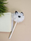 Ручка с помпоном "Meow", white
