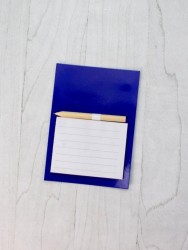 Магнитный блок для записей с карандашом «Simple», blue, 10х14 см