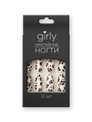 Накладные ногти GIRLY «Leopard», 12 шт., с клеевыми пластинами