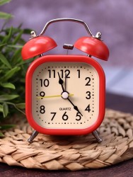 Часы-будильник «ClockSync», red (12,5х9,5 см)