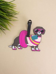 Бирка для багажа "Lap dog", brown