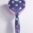 Расческа «Heart starry sky», purple
