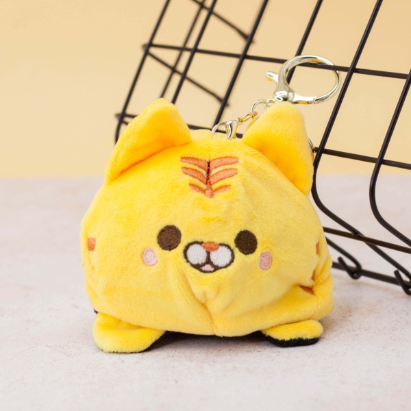 Брелок "Soft cat", yellow-black 