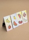 Набор магнитных закладок "Juicy fruits", 4 шт., 35х70 мм