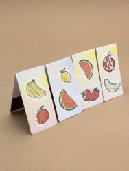 Набор магнитных закладок "Juicy fruits", 4 шт., 35х70 мм