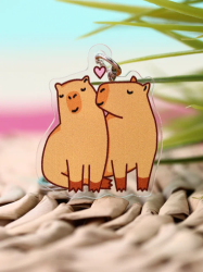 Брелок «Capybara love»