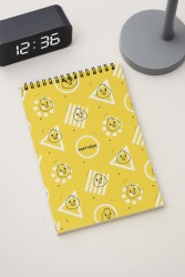 Скетчбук «Crazy duck», yellow , 14х20 см,  плотность 100 гр