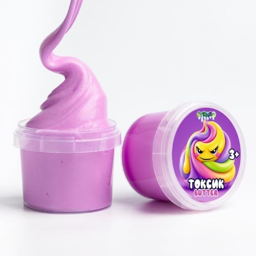 Слайм "Стекло Butter", фиолетовый цвет (65гр) 