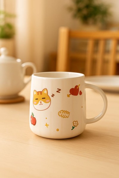 Кружка «Kid cat», white 
