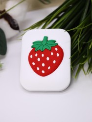 Зеркало с расческой "Summer strawberry", white