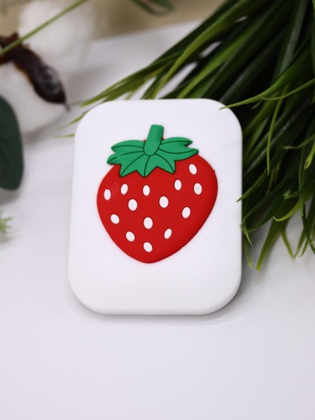 Зеркало с расческой "Summer strawberry", white 