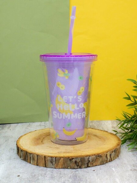 Тамблер "Hello summer", purple 