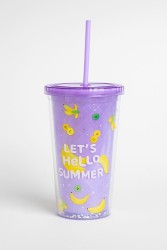 Тамблер "Hello summer", purple