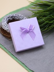 Подарочная коробка для украшений "Elegant bow" (9*9*2,5 см), mix